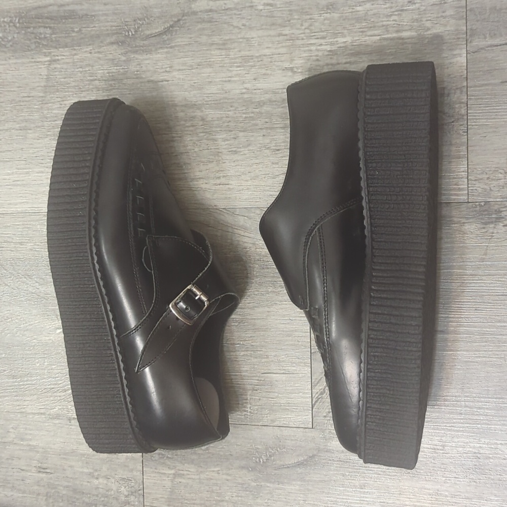 Underground. England Black Leather Apollo Creepers - Picture 7 of 11